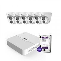 IP комплект видеонаблюдения ZetPro IP-2M-6DOME-Lite