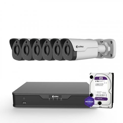 IP комплект видеонаблюдения ZetPro IP-4M-6OUT-Lite