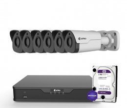 IP комплект видеонаблюдения ZetPro IP-4M-6OUT-Lite