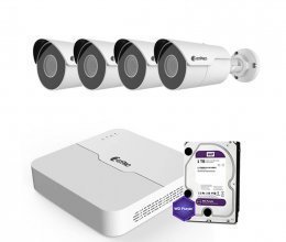 IP комплект видеонаблюдения ZetPro IP-8M-4OUT-Lite