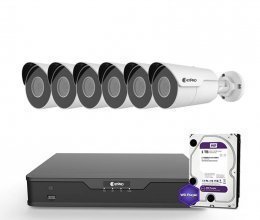 IP комплект видеонаблюдения ZetPro IP-8M-6OUT-Lite