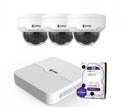 IP комплект видеонаблюдения ZetPro IP-2M-3DOME-Pro