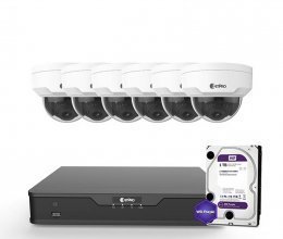 IP комплект видеонаблюдения ZetPro IP-4M-6DOME-Pro