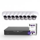 IP комплект видеонаблюдения ZetPro IP-8M-8DOME-Pro
