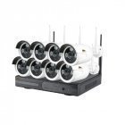 IP комплект видеонаблюдения Partizan Outdoor Wireless Kit 2MP 8xIP v1.0