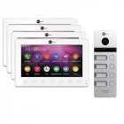 Комплект домофона  Neolight Omega+ HD и NeoLight MEGA/4 HD Silver