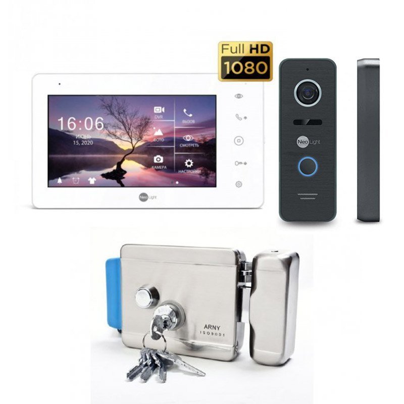 

Комплект домофона neolight zeta+ hd и neolight prime fhd (pro) + arny rim ss