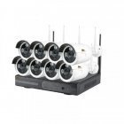IP комплект видеонаблюдения Partizan Outdoor Wireless Kit 2MP 8xIP v1.1