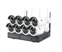 IP комплект видеонаблюдения Partizan Outdoor Wireless Kit 2MP 8xIP v1.1