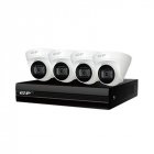 Комлект камер  Uniview IPC2124LE-ADF28KMC-DL + відеореєстратор Uniview NVR301-08S3-P8 + HDD 2 ТБ