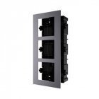Монтажна рамка Hikvision DS-KD-ACF3/PLASTIC врізна на 3 модулі
