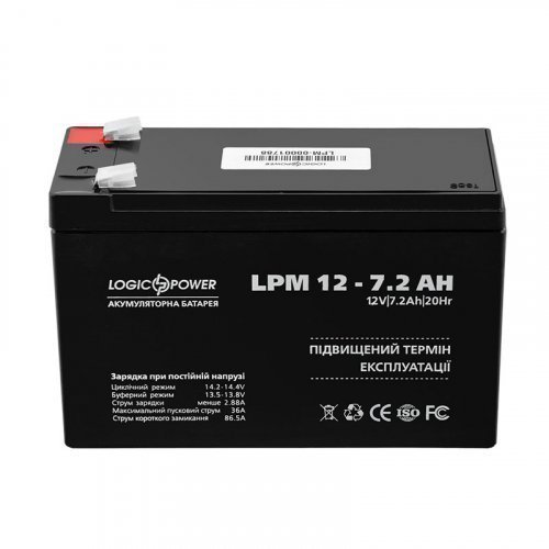 LogicPower AGM LPM 12 - 7,2 AH