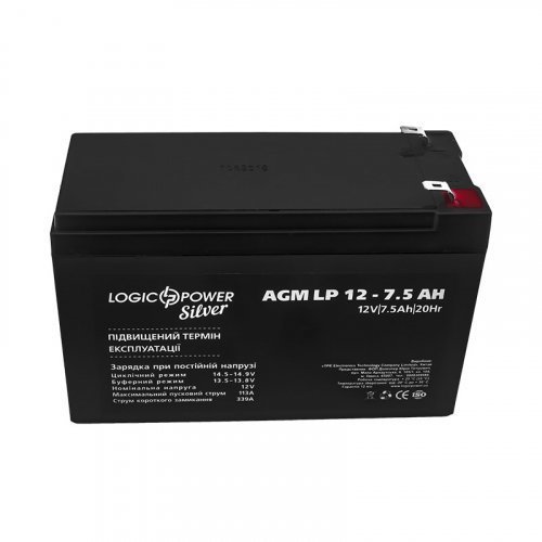 LogicPower AGM LP 12 - 7,5 AH SILVER