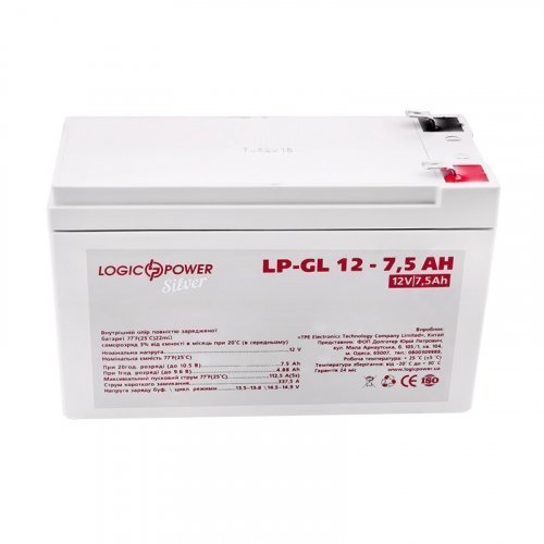 LogicPower LP-GL 12 - 7,5 AH SILVER