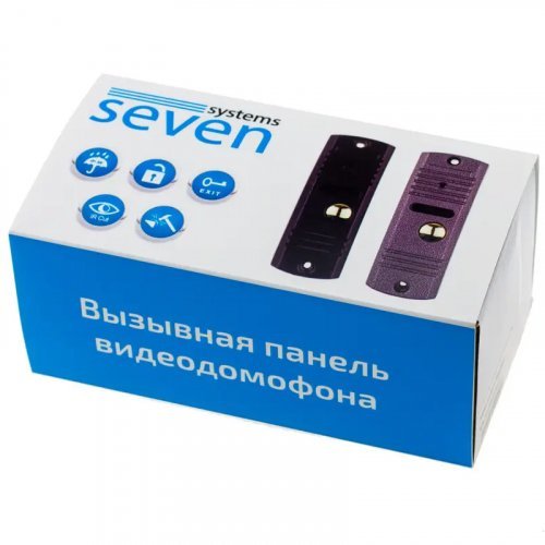 Антивандальная вызывная панель для домофона SEVEN CP-7506 Silver