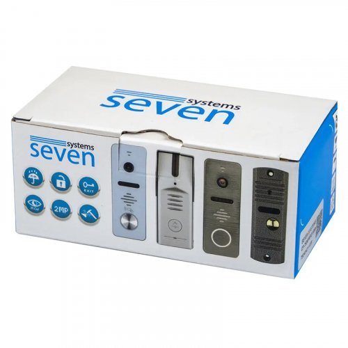 Антивандальная вызывная панель SEVEN CP-7504 FHD silver