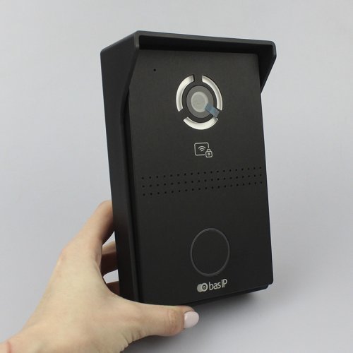 IP антивандальна відеопанель домофону зі зчитувачем BAS-IP AV-03BD BLACK
