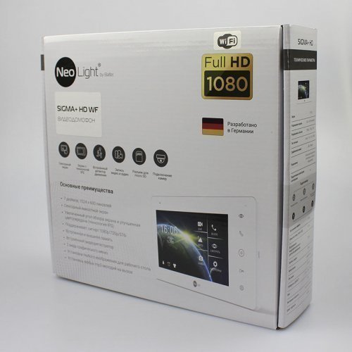 Беспроводной видеодомофон со встроенной памятью NeoLight Sigma+ HD WF