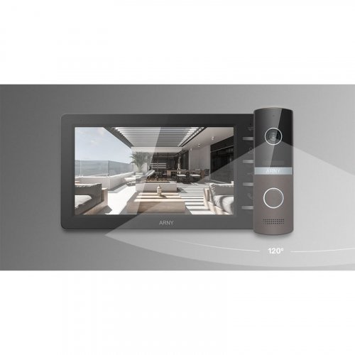 Комплект видеодомофона ARNY AVD-7030 1MPX White + Graphite