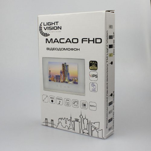 Видеодомофон LightVision MACAO FHD Black
