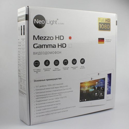 Видеодомофон с WI-FI и переадресацией на смартфон NeoLight Mezzo HD WF WHITE