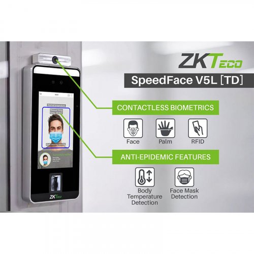 Терминал контроля доступа ZKTeco SpeedFace-V5L [TD]