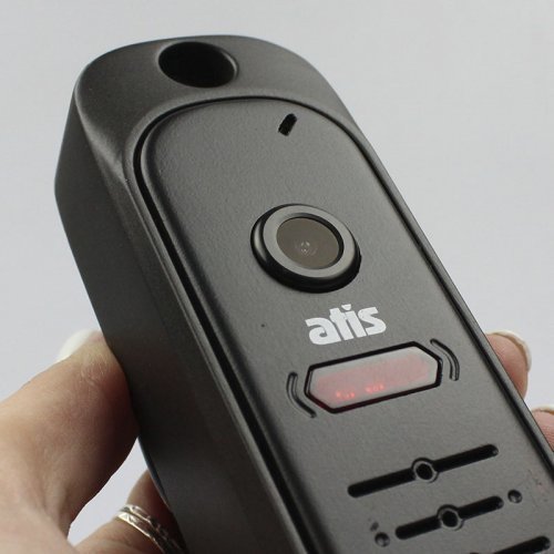 Антивандальна відеопанель для домофону ATIS AT-380HR Black