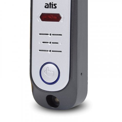 Антивандальна відеопанель для домофону ATIS AT-380HR Silver