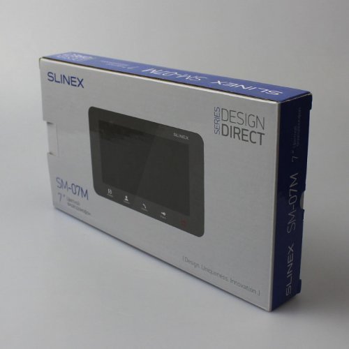 Видеодомофон с сенсорным экраном и записью Slinex SM-07MN Graphite