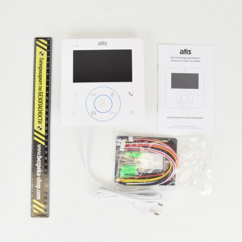 Аналоговый видеодомофон с сенсорными кнопками ATIS AD-480 W