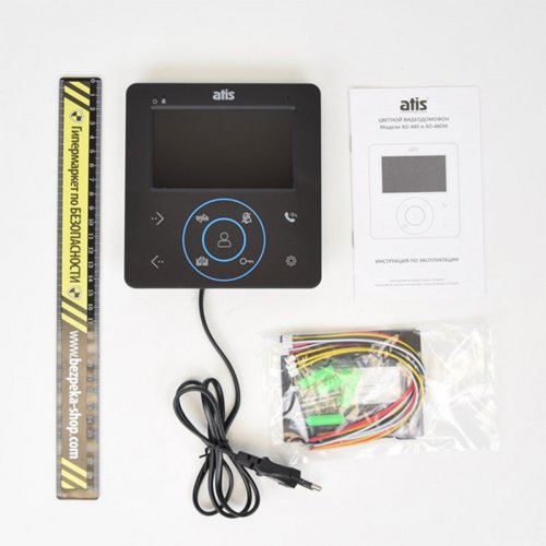 Аналоговый видеодомофон с сенсорными кнопками ATIS AD-480 B