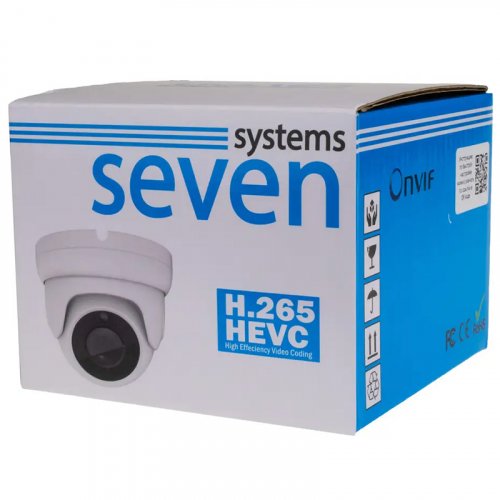 MHD видеокамера 2 Мп уличная/внутренняя SEVEN MH-7612M white (2,8 мм)  
