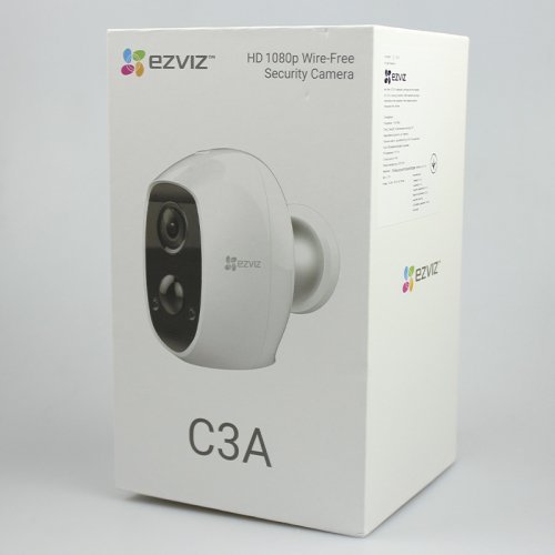 Аккумуляторная беспроводная WI-FI IP камера 2Мп EZVIZ CS-C3A (B0-1C2WPMFBR)