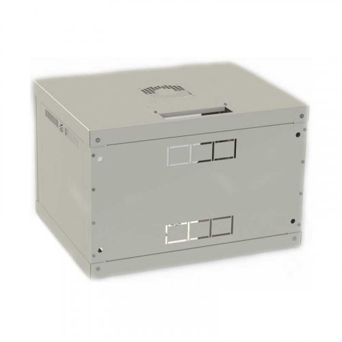 Шкаф серверный настенный 6U, 600x450x390 мм (Ш*Г*В), перфорация
