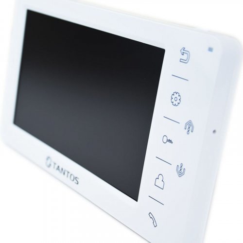 Відеодомофон з інтеркомом та сенсорними кнопками Tantos Amelie HD 7" (White)