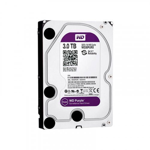 Жорсткий диск HDD Western Digital Purple 3TB 64MB WD30PURZ 3.5 SATA III