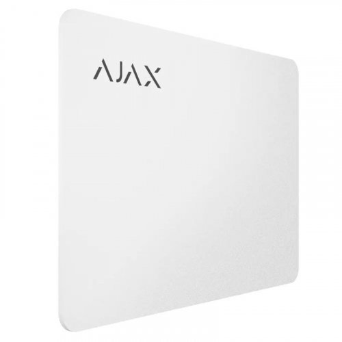 Карта управления Ajax Pass white (3pcs) бесконтактная