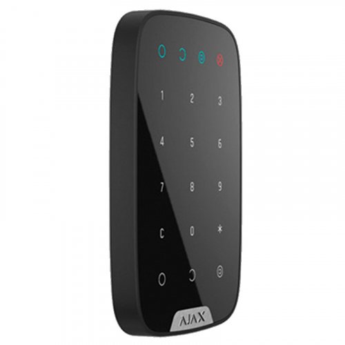 Бездротова клавіатура Ajax Keypad Plus black підтримка безконтактних карт та брелоків