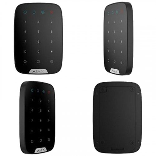 Беспроводная клавиатура Ajax Keypad Plus black поддержка бесконтактных карт и брелоков