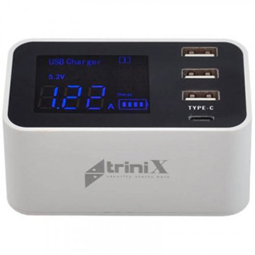 Зарядний пристрій Trinix USB YC-CDA30 на 4 порти