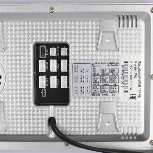 Аналоговый 7-дюймовый видеодомофон с сенсорным экраном LightVision SINGAPORE 7″ Wi-Fi FHD
