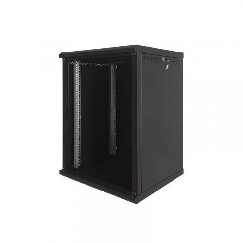 Серверна шафа 15U, EServer 600х600х773 (Ш*Г*В), скло, чорна