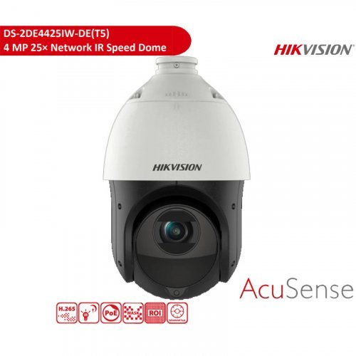 IP Камера видеонаблюдения Hikvision DS-2DE4425IW-DE(T5) 4Mp DarkFighter