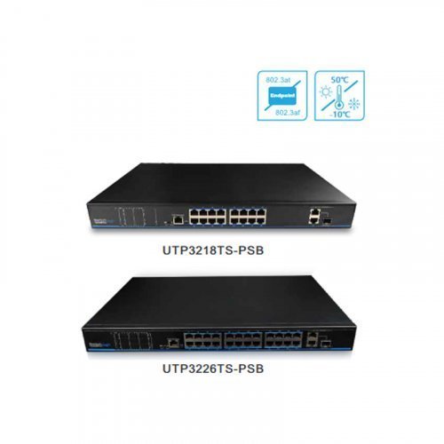 PoE коммутатор Utepo UTP3218TS-PSB 16-портовый гигабитный управляемый