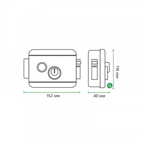 Замок электромеханический Green Vision GV LEMch-105B (накладной)