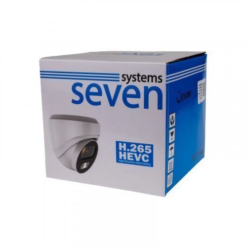 IP камера видеонаблюдения SEVEN IP-7215PA PRO 2.8mm 5Мп Black