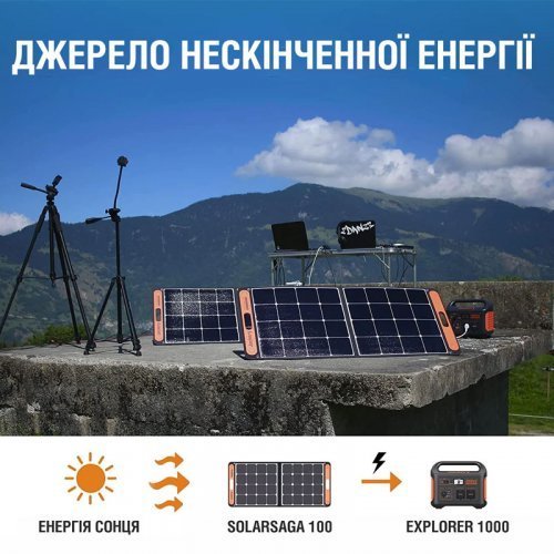 Солнечный генератор JACKERY 1000 (Explorer 1000 + 1*SolarSaga 100W)