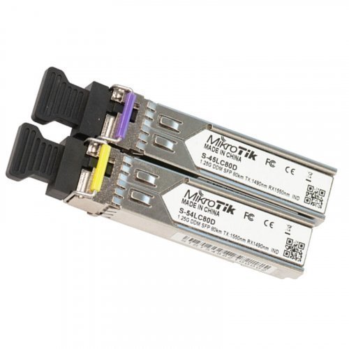 Оптичний модуль SFP MikroTik S-4554LC80D пара