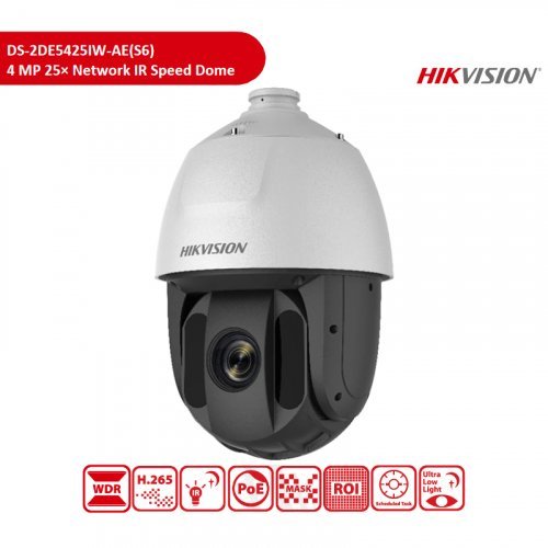 Камера видеонаблюдения Hikvision DS-2DE5425IW-AE(S6) with brackets 4.8-120mm 4МП 25х PTZ Speed Dome