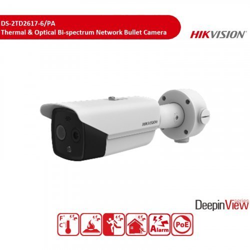Відеокамера тепловізійна Hikvision DS-2TD2617-6/PA 8mm 4MP